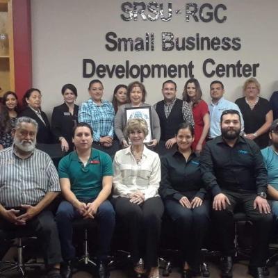 CCHT joins Mayor Ramsey English Cantu, Sul Ross SBDC Director Elizabeth Pena and group to celebrate SMDC Day!